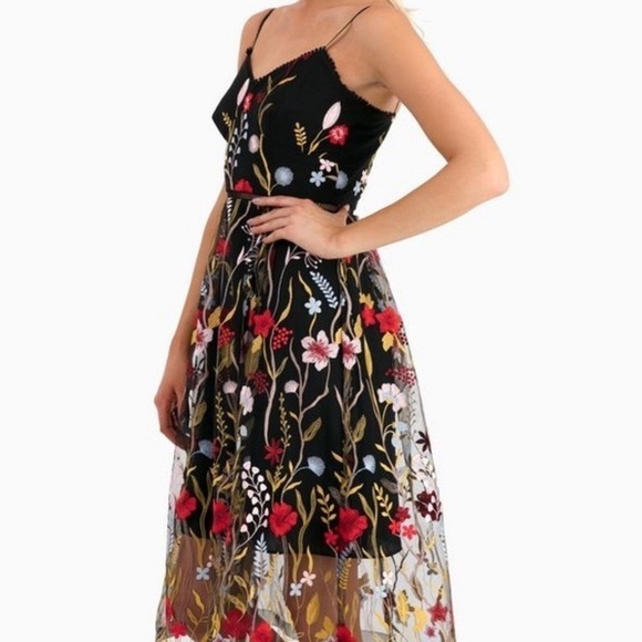 Shoshanna Honoria Embroidered Midi Dress - Picture 4 of 8